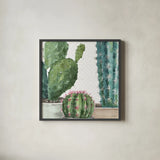 Mixed Greens XXXIX by Lisa Audit. Shown in a sleek black glass frame for a contemporary gallery look. Available as an archival giclee rolled canvas, fine art paper, or poster print. SKU 36497a.