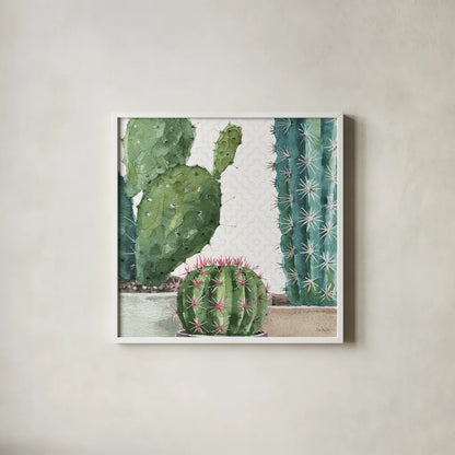 Mixed Greens XXXIX by Lisa Audit. Shown in a crisp white glass frame for a clean and minimalist style. Available as an archival giclee rolled canvas, fine art paper, or poster print. SKU 36497a.
