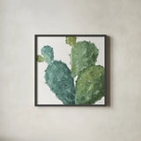 Mixed Greens XXXVI by Lisa Audit. Shown in a sleek black glass frame for a contemporary gallery look. Available as an archival giclee rolled canvas, fine art paper, or poster print. SKU 36494a.