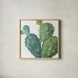 Mixed Greens XXXVI by Lisa Audit. Shown in a natural wood glass frame for a timeless modern aesthetic. Available as an archival giclee rolled canvas, fine art paper, or poster print. SKU 36494a.