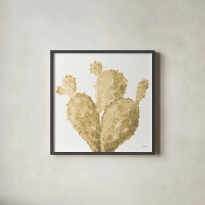 Mixed Greens XXXVI Gold by Lisa Audit. Shown in a sleek black glass frame for a contemporary gallery look. Available as an archival giclee rolled canvas, fine art paper, or poster print. SKU 60017a.