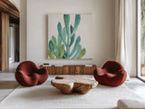 Mixed Greens XXXVII by Lisa Audit. Shown as extra-large giant wall art in a modern living room. Available as an archival giclee rolled canvas, fine art paper, or poster print. SKU 36495a.