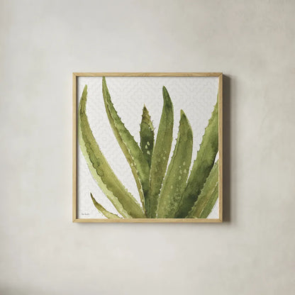Mixed Greens XXXVIII by Lisa Audit. Shown in a natural wood glass frame for a timeless modern aesthetic. Available as an archival giclee rolled canvas, fine art paper, or poster print. SKU 36496a.