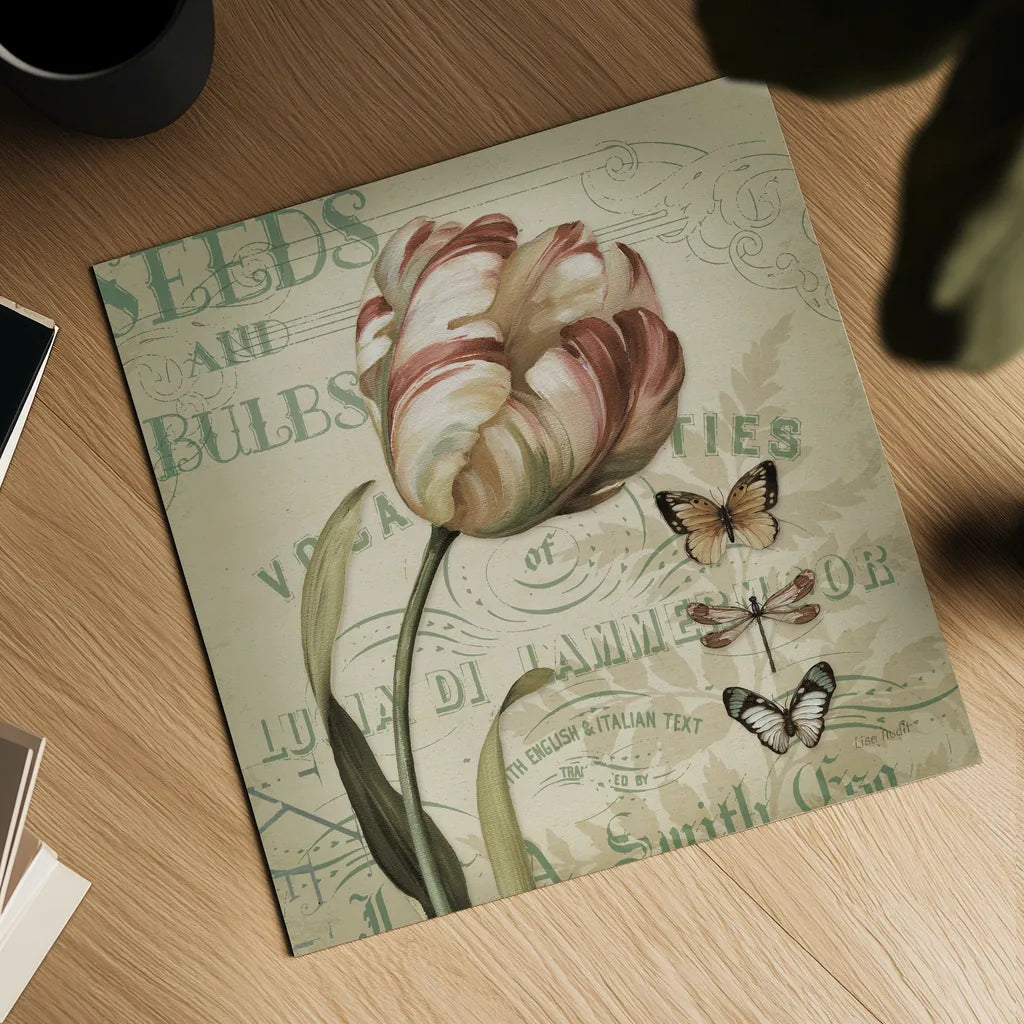 Mothers Treasure V Vintage Square by Lisa Audit. Shown as a detailed flat fine art print, highlighting archival giclee quality. Available as an archival giclee rolled canvas, fine art paper, or poster print. SKU 99359a.