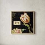 Mothers Treasures II Dark by Lisa Audit. Shown in a natural wood glass frame for a timeless modern aesthetic. Available as an archival giclee rolled canvas, fine art paper, or poster print. SKU 28207a.