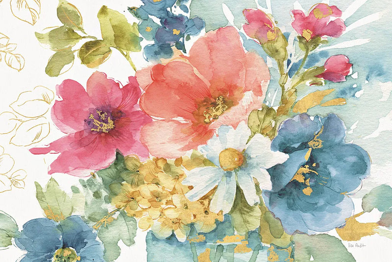 My Garden Bouquet I by Lisa Audit. SKU 18884i. Archival Giclee Fine art print for wall decor.