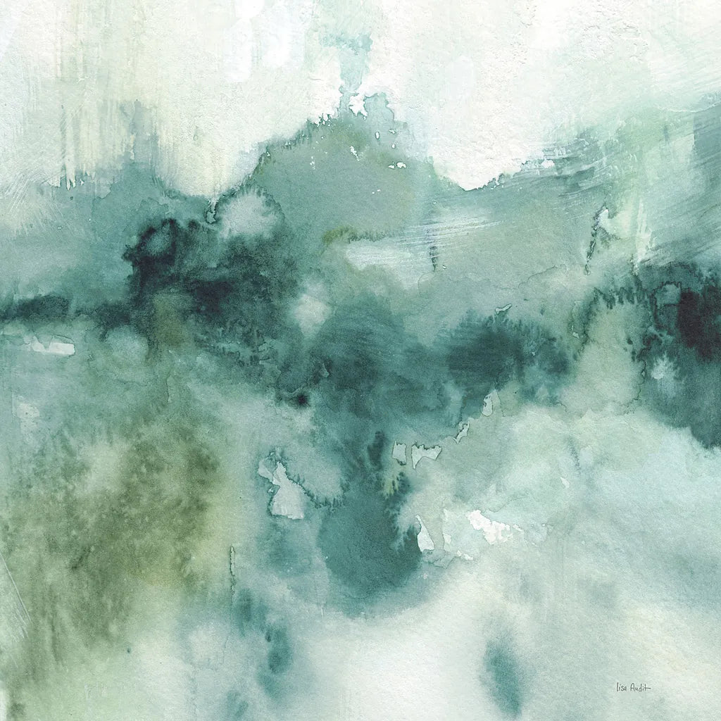 My Greenhouse Abstract I Crop Blue NG by Lisa Audit. SKU 32120a. Archival Giclee Fine art print for wall decor.