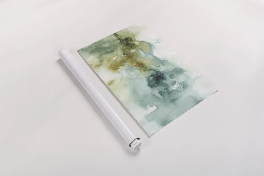 My Greenhouse Abstract I no Gold by Lisa Audit. shown as a rolled paper print. Available as archival giclee rolled canvas, fine art paper, or poster print. SKU 32086i.