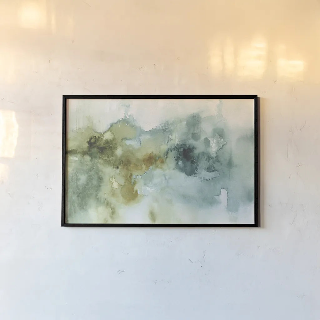 My Greenhouse Abstract I no Gold by Lisa Audit. shown as a paper print in a black flame. Available as a archival giclee rolled canvas, fine art paper, or poster print. SKU 32086i.