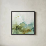 My Greenhouse Abstract III by Lisa Audit. Shown in a sleek black glass frame for a contemporary gallery look. Available as an archival giclee rolled canvas, fine art paper, or poster print. SKU 22226a.
