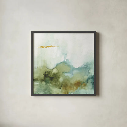 My Greenhouse Abstract III by Lisa Audit. Shown in a sleek black glass frame for a contemporary gallery look. Available as an archival giclee rolled canvas, fine art paper, or poster print. SKU 22226a.