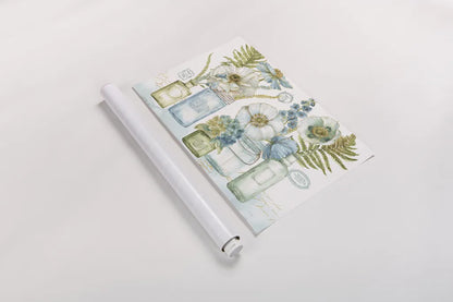 My Greenhouse Bouquet I by Lisa Audit. shown as a rolled paper print. Available as archival giclee rolled canvas, fine art paper, or poster print. SKU 23442i.