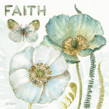 My Greenhouse Flowers Faith by Lisa Audit. SKU 20949a. Archival Giclee Fine art print for wall decor.