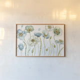 My Greenhouse Flowers I by Lisa Audit. shown as a paper print in a natural frame. Available as a archival giclee rolled canvas, fine art paper, or poster print. SKU 20391i.