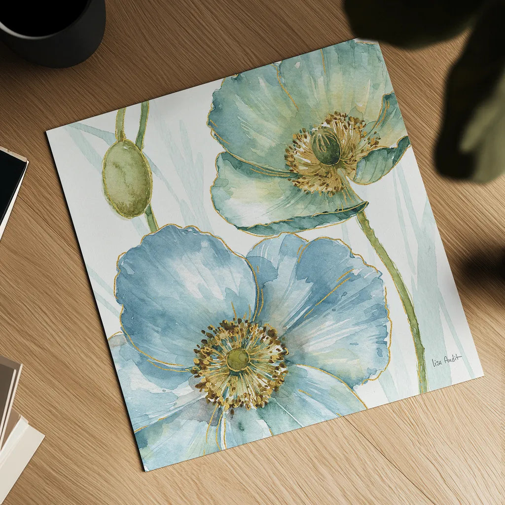 My Greenhouse Flowers II by Lisa Audit. Shown as a detailed flat fine art print, highlighting archival giclee quality. Available as an archival giclee rolled canvas, fine art paper, or poster print. SKU 20392a.