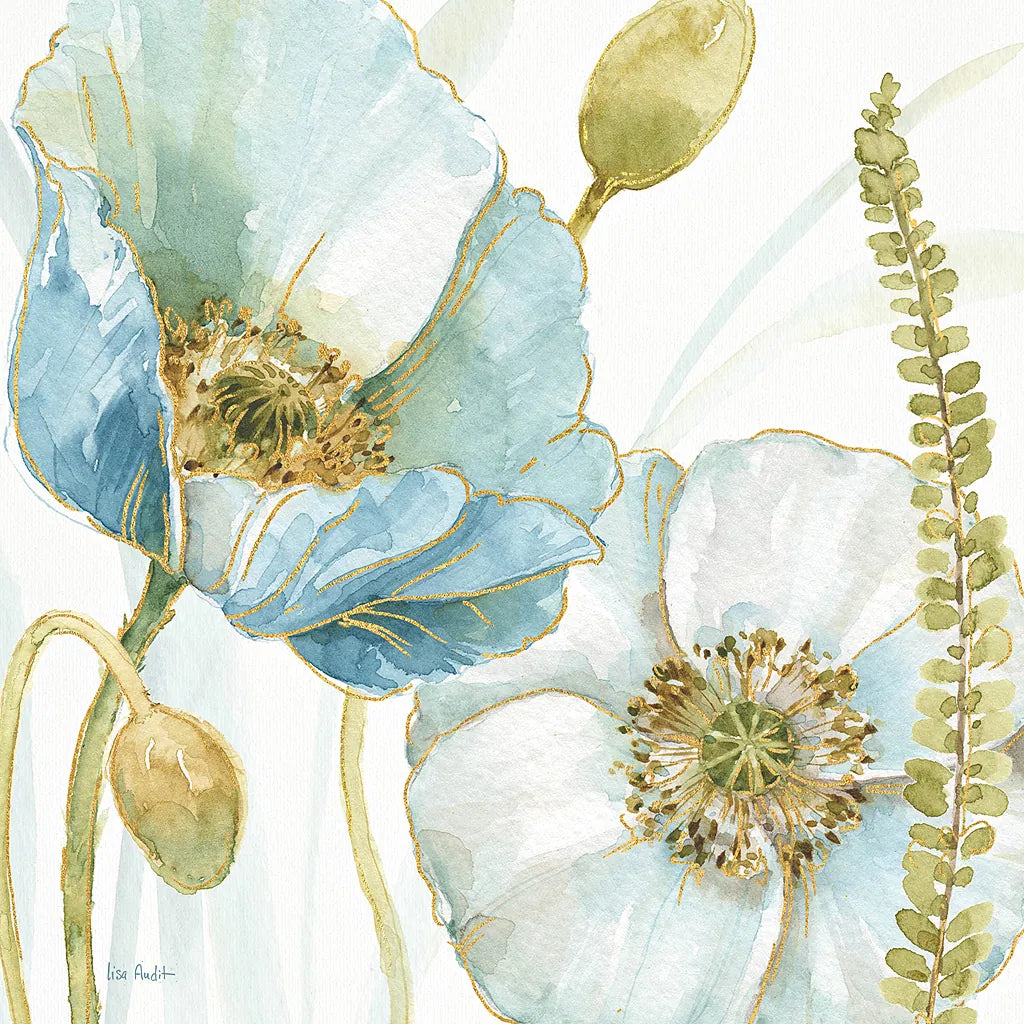 My Greenhouse Flowers IV by Lisa Audit. SKU 20394a. Archival Giclee Fine art print for wall decor.