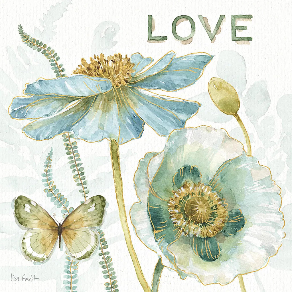 My Greenhouse Flowers Love by Lisa Audit. SKU 20951a. Archival Giclee Fine art print for wall decor.