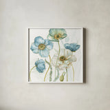My Greenhouse Flowers VI Crop by Lisa Audit. Shown in a crisp white glass frame for a clean and minimalist style. Available as an archival giclee rolled canvas, fine art paper, or poster print. SKU 20396a.
