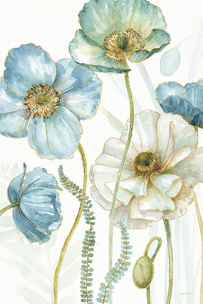 My Greenhouse Flowers VI Crop by Lisa Audit. SKU 20396h. Archival Giclee Fine art print for wall decor.