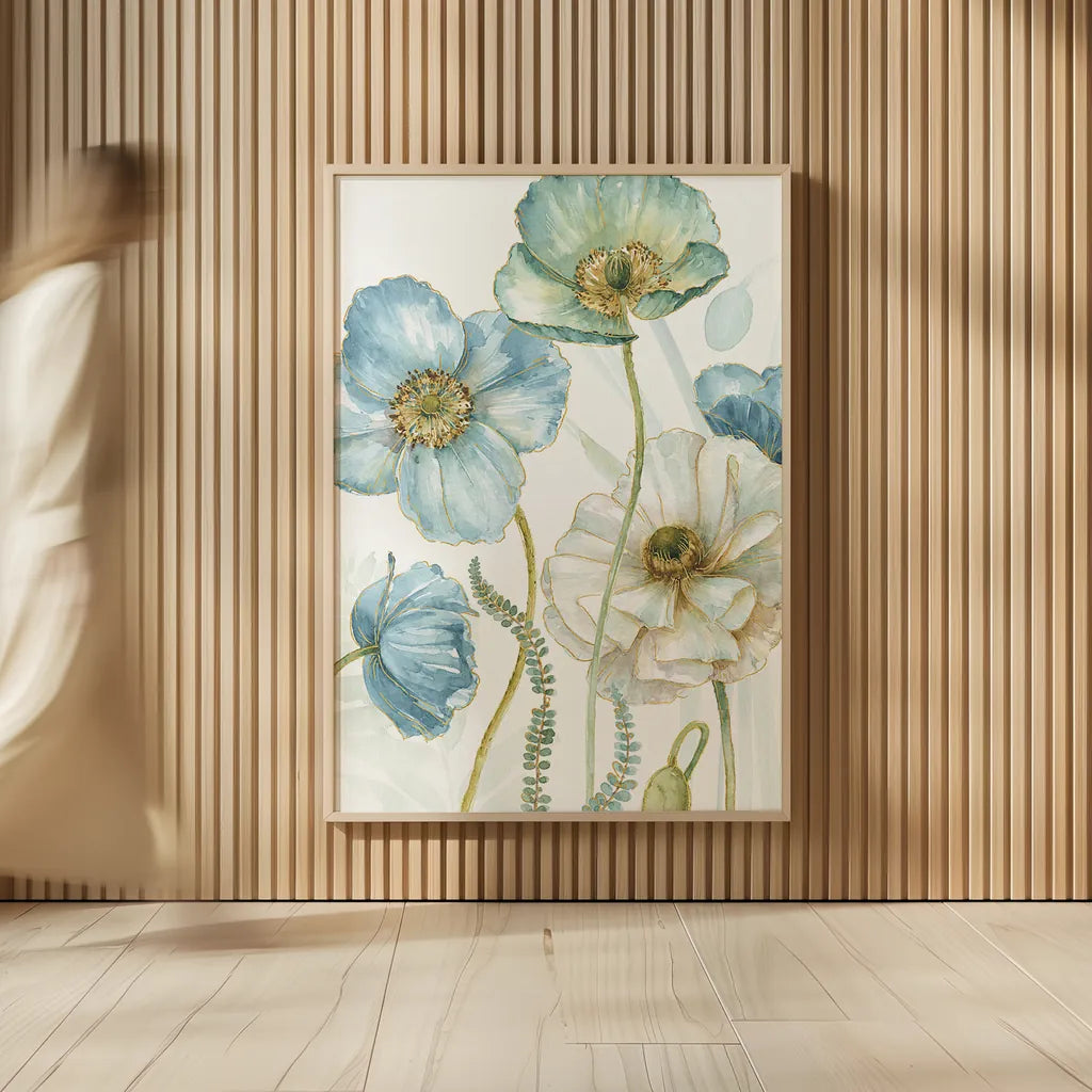 My Greenhouse Flowers VI Crop by Lisa Audit. shown as over sized large wall art. Available as an archival giclee rolled canvas, fine art paper, or poster print. SKU 20396h.