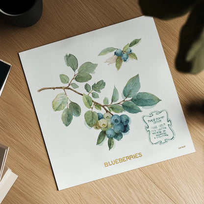 My Greenhouse Fruit II by Lisa Audit. Shown as a detailed flat fine art print, highlighting archival giclee quality. Available as an archival giclee rolled canvas, fine art paper, or poster print. SKU 22223a.