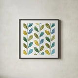 My Greenhouse Geo I by Lisa Audit. Shown in a sleek black glass frame for a contemporary gallery look. Available as an archival giclee rolled canvas, fine art paper, or poster print. SKU 20415a.