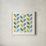 My Greenhouse Geo I by Lisa Audit. Shown in a crisp white glass frame for a clean and minimalist style. Available as an archival giclee rolled canvas, fine art paper, or poster print. SKU 20415a.