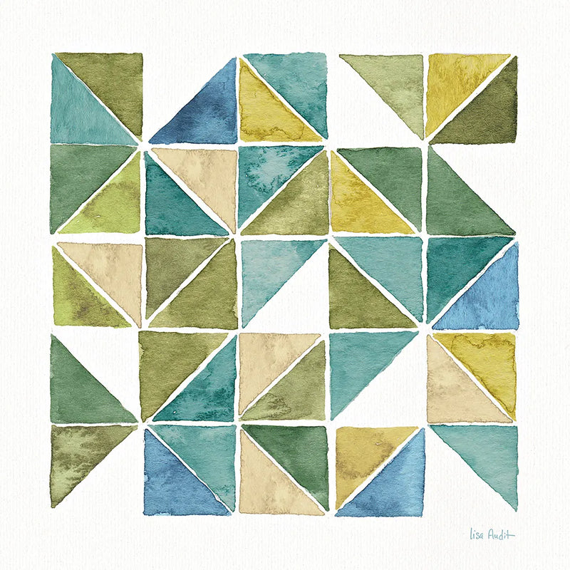 My Greenhouse Geo II by Lisa Audit. SKU 20416a. Archival Giclee Fine art print for wall decor.