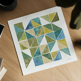 My Greenhouse Geo II by Lisa Audit. Shown as a detailed flat fine art print, highlighting archival giclee quality. Available as an archival giclee rolled canvas, fine art paper, or poster print. SKU 20416a.