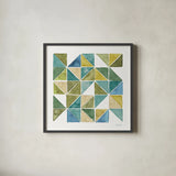 My Greenhouse Geo II by Lisa Audit. Shown in a sleek black glass frame for a contemporary gallery look. Available as an archival giclee rolled canvas, fine art paper, or poster print. SKU 20416a.