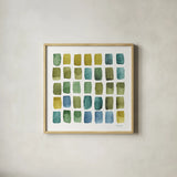 My Greenhouse Geo III by Lisa Audit. Shown in a natural wood glass frame for a timeless modern aesthetic. Available as an archival giclee rolled canvas, fine art paper, or poster print. SKU 20417a.