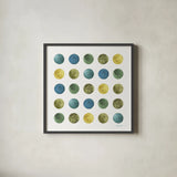 My Greenhouse Geo IV by Lisa Audit. Shown in a sleek black glass frame for a contemporary gallery look. Available as an archival giclee rolled canvas, fine art paper, or poster print. SKU 20418a.