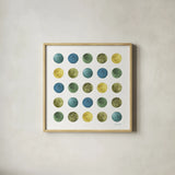 My Greenhouse Geo IV by Lisa Audit. Shown in a natural wood glass frame for a timeless modern aesthetic. Available as an archival giclee rolled canvas, fine art paper, or poster print. SKU 20418a.