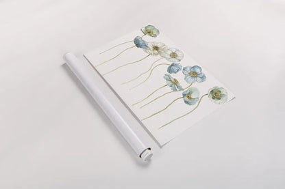 My Greenhouse Poppies Silhouettes by Lisa Audit. shown as a rolled paper print. Available as archival giclee rolled canvas, fine art paper, or poster print. SKU 28550i.