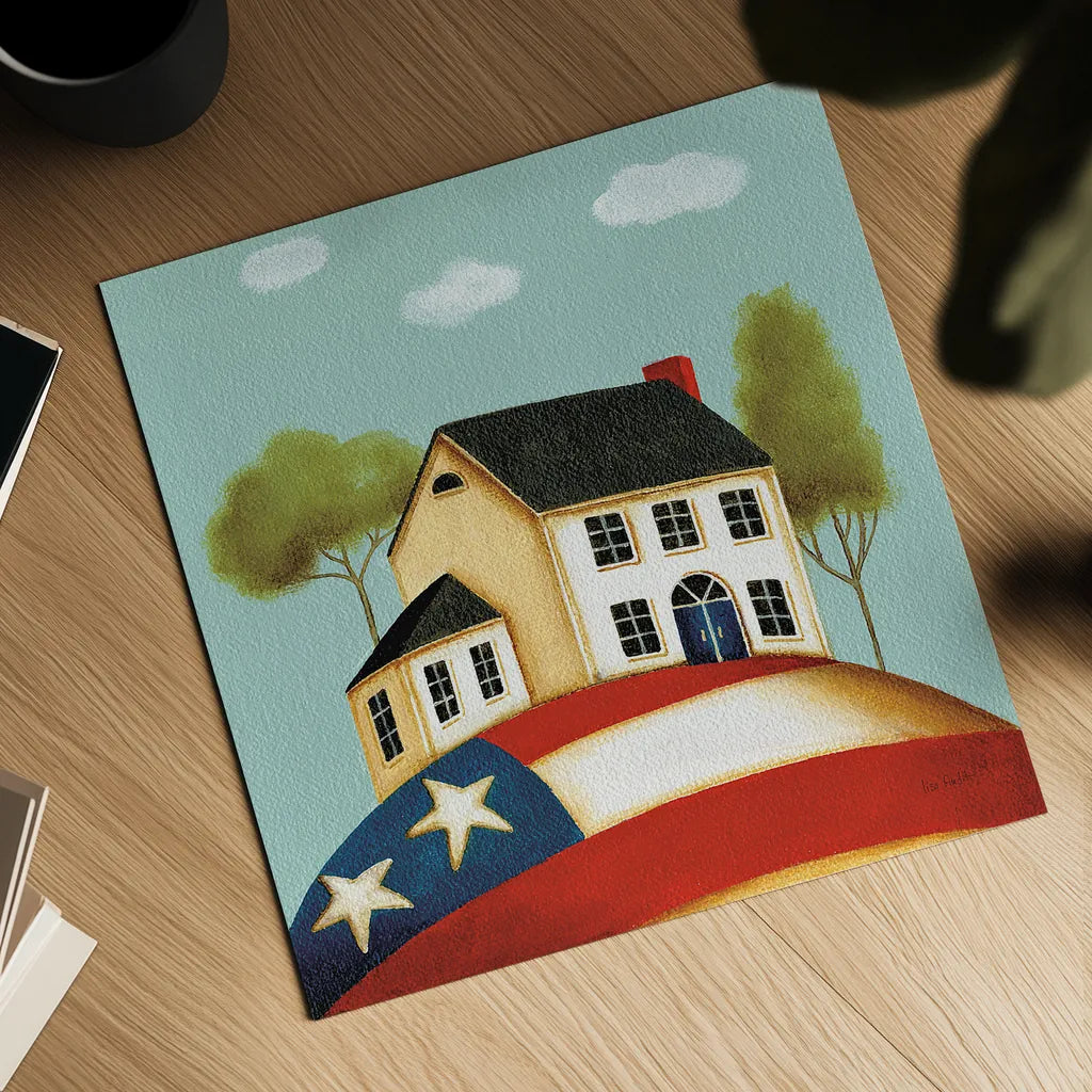 My Home I by Lisa Audit. Shown as a detailed flat fine art print, highlighting archival giclee quality. Available as an archival giclee rolled canvas, fine art paper, or poster print. SKU 69595a.