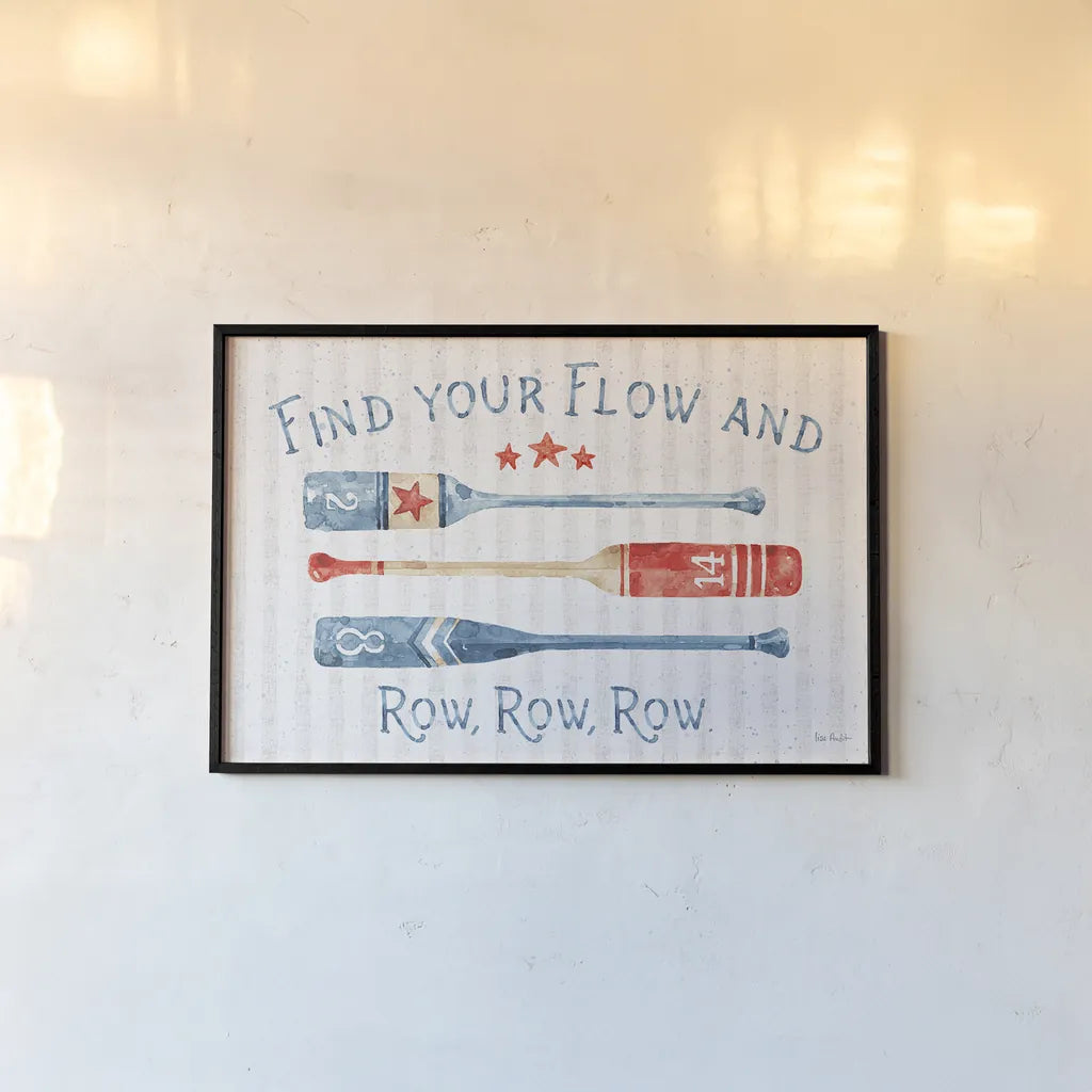 Nautical Life I by Lisa Audit. shown as a paper print in a black flame. Available as a archival giclee rolled canvas, fine art paper, or poster print. SKU 46516i.