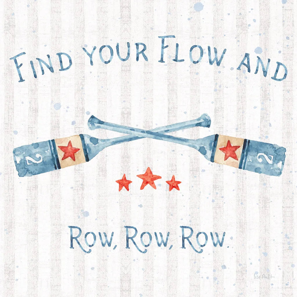 Nautical Life II Square by Lisa Audit. SKU 61345a. Archival Giclee Fine art print for wall decor.