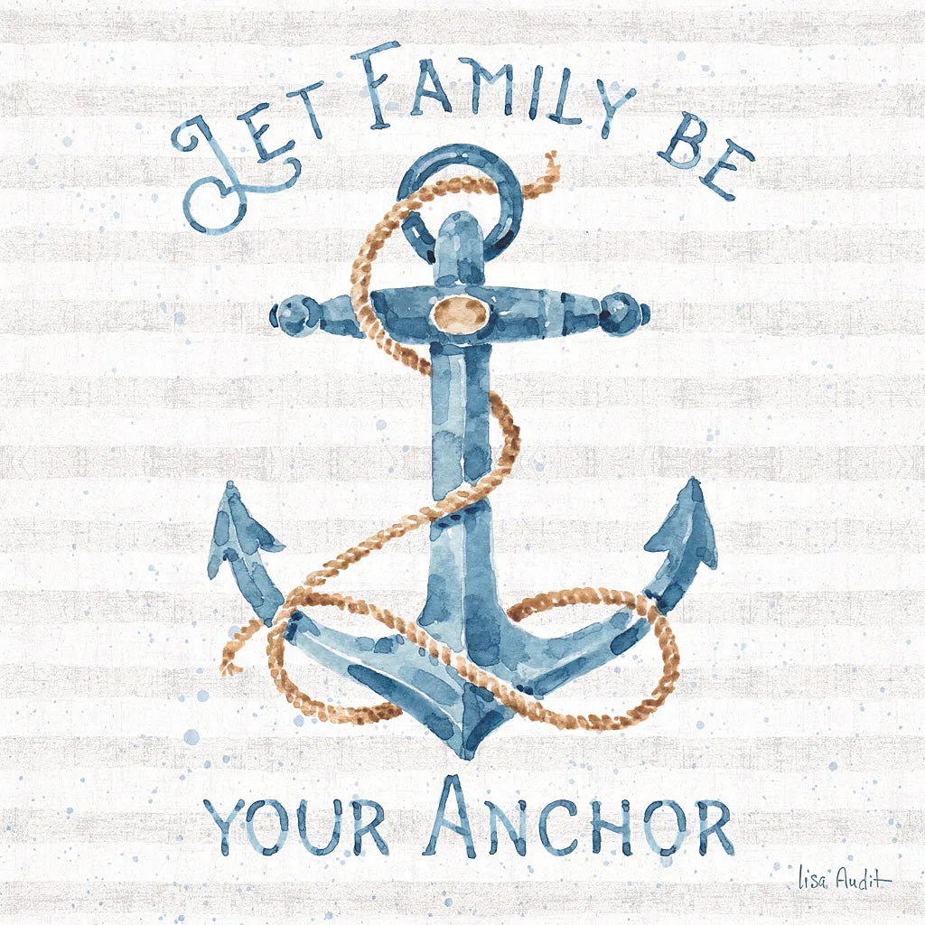 Nautical Life IV by Lisa Audit. SKU 46519a. Archival Giclee Fine art print for wall decor.