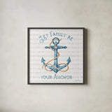 Nautical Life IV by Lisa Audit. Shown in a sleek black glass frame for a contemporary gallery look. Available as an archival giclee rolled canvas, fine art paper, or poster print. SKU 46519a.