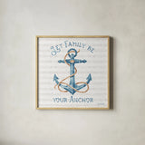 Nautical Life IV by Lisa Audit. Shown in a natural wood glass frame for a timeless modern aesthetic. Available as an archival giclee rolled canvas, fine art paper, or poster print. SKU 46519a.