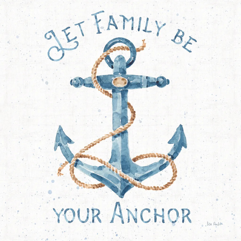 Nautical Life IV No Stripes by Lisa Audit. SKU 48167a. Archival Giclee Fine art print for wall decor.