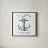 Nautical Life IV No Stripes by Lisa Audit. Shown in a sleek black glass frame for a contemporary gallery look. Available as an archival giclee rolled canvas, fine art paper, or poster print. SKU 48167a.