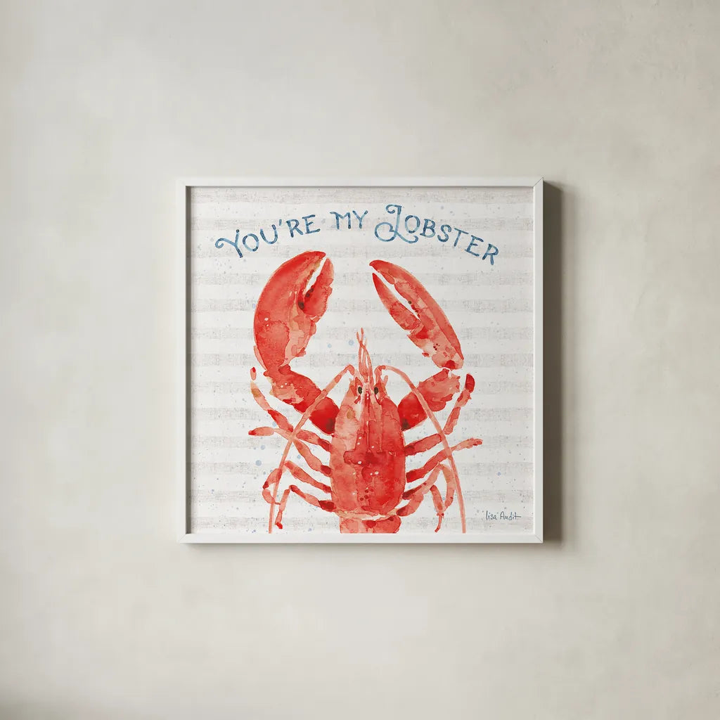 Nautical Life IX by Lisa Audit. Shown in a crisp white glass frame for a clean and minimalist style. Available as an archival giclee rolled canvas, fine art paper, or poster print. SKU 46524a.