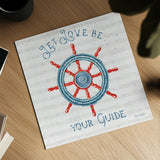 Nautical Life V by Lisa Audit. Shown as a detailed flat fine art print, highlighting archival giclee quality. Available as an archival giclee rolled canvas, fine art paper, or poster print. SKU 46520a.