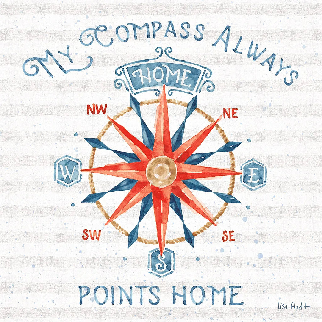 Nautical Life VII by Lisa Audit. SKU 46522a. Archival Giclee Fine art print for wall decor.