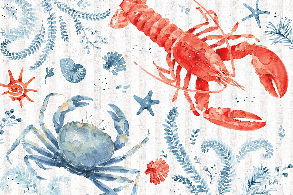 Nautical Life VIII by Lisa Audit. SKU 46523i. Archival Giclee Fine art print for wall decor.