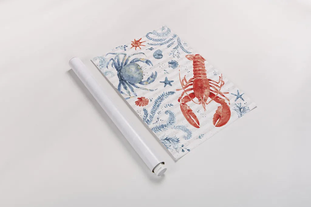 Nautical Life VIII by Lisa Audit. shown as a rolled paper print. Available as archival giclee rolled canvas, fine art paper, or poster print. SKU 46523i.