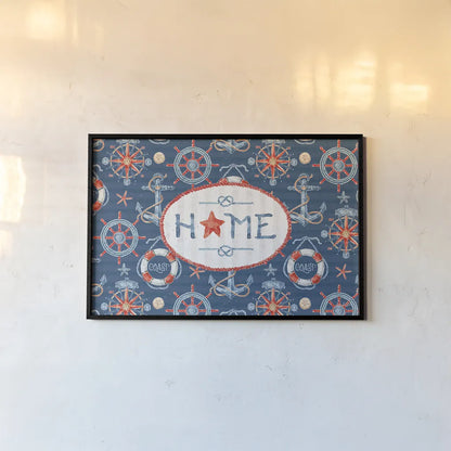 Nautical Life XIII by Lisa Audit. shown as a paper print in a black flame. Available as a archival giclee rolled canvas, fine art paper, or poster print. SKU 46528i.