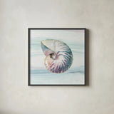Ocean Dream V no Filigree by Lisa Audit. Shown in a sleek black glass frame for a contemporary gallery look. Available as an archival giclee rolled canvas, fine art paper, or poster print. SKU 28395a.