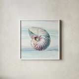 Ocean Dream V no Filigree by Lisa Audit. Shown in a crisp white glass frame for a clean and minimalist style. Available as an archival giclee rolled canvas, fine art paper, or poster print. SKU 28395a.